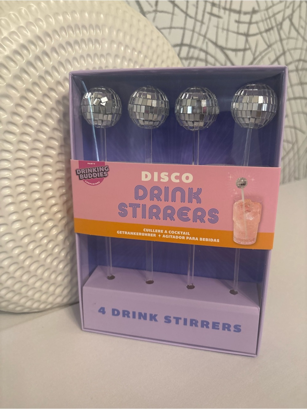Disco Drink Stirrers — Silver - Picture 5 of 5